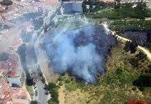 Ya se ha extinguido el incendio del parque de La Muntanyeta