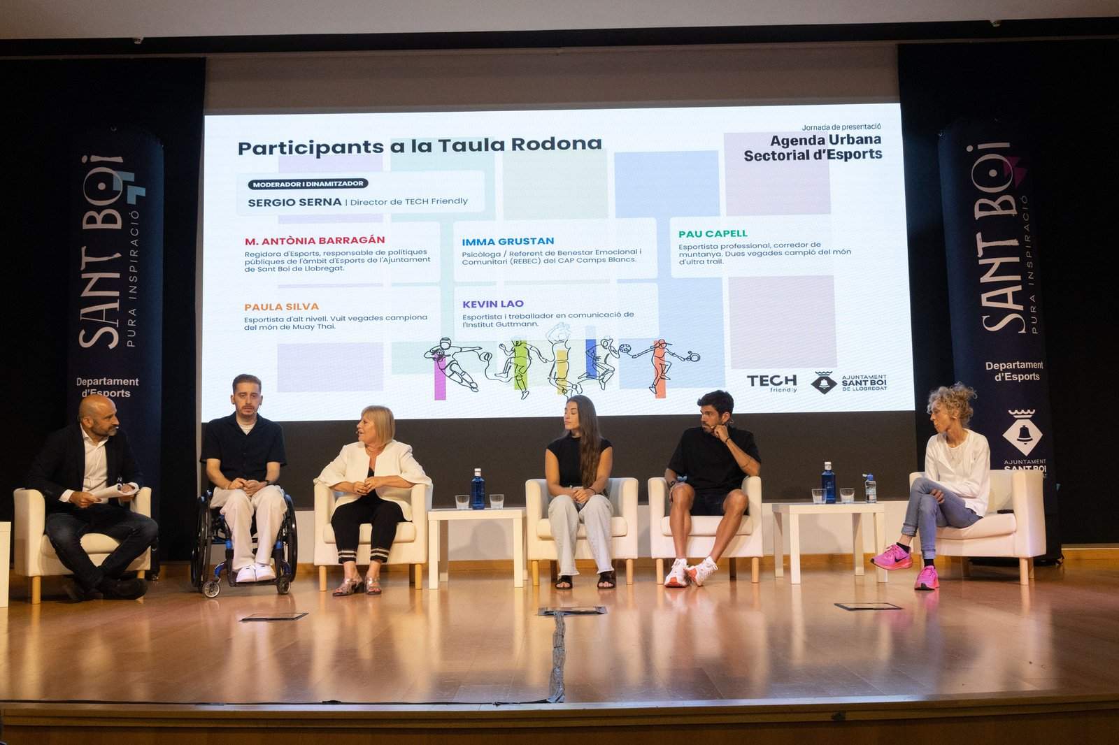 Mesa redonda con referentes del deporte local