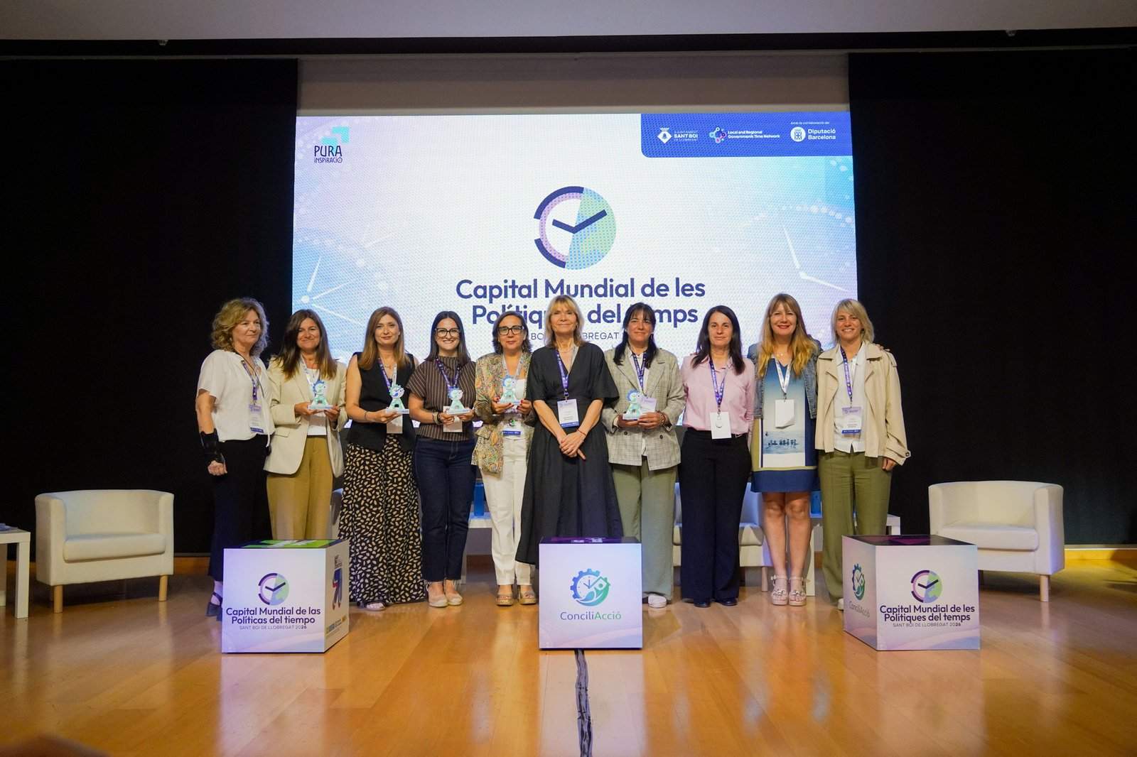 Representantes de los municipios adheridos al proyecto ConciliAcció