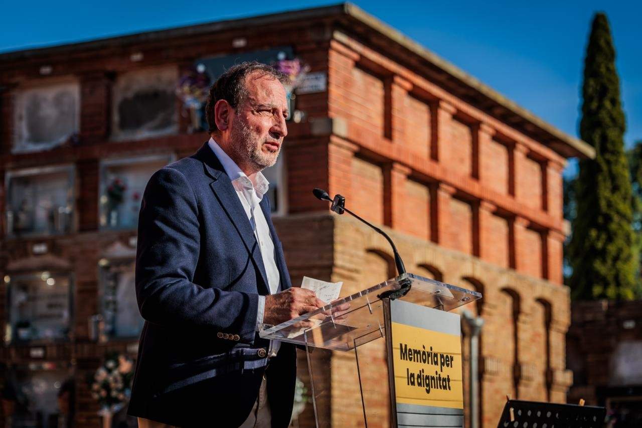 El consejero Espadaler, durante su intervención en el acto