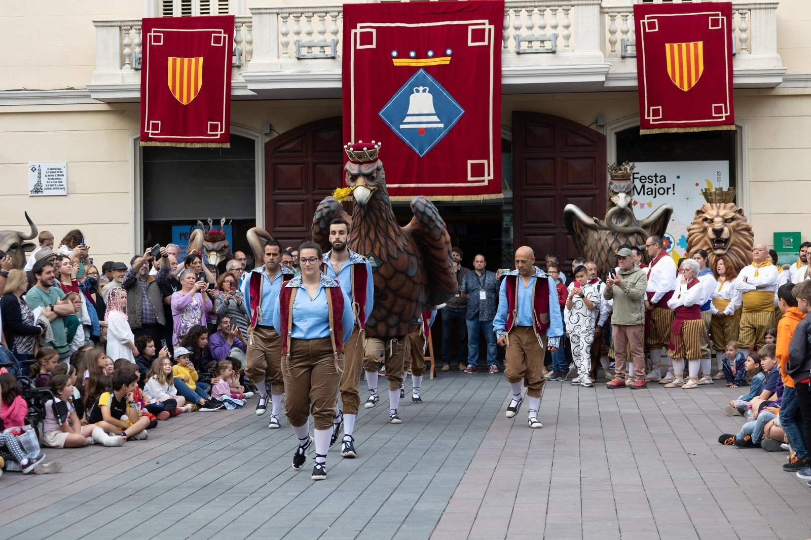 El Águila fue, en 2023, la primera figura del bestiario protocolario festivo de Sant Boi