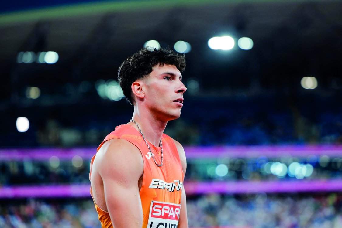 Jaime Guerra, campeón de España de salto de longitud al aire libre
