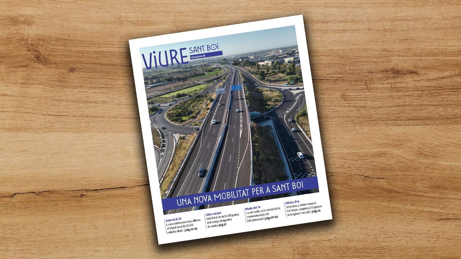 La nueva ordenación del tráfico, en el Viure Sant Boi de octubre